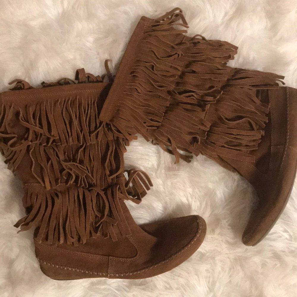 Fringe boots Lauren Conrad